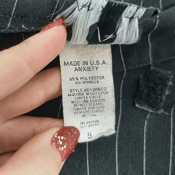 Anxiety Y2K Pinstripe Flare Pants - Picture 4 of 6